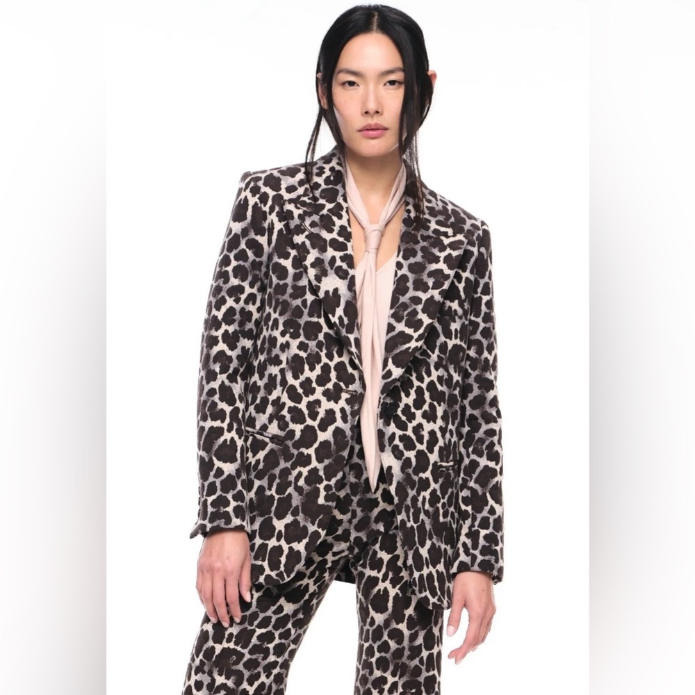 Smythe Leopard Print Blazer